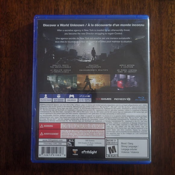 Sony PS4 Game - Control - Picture 2 of 3